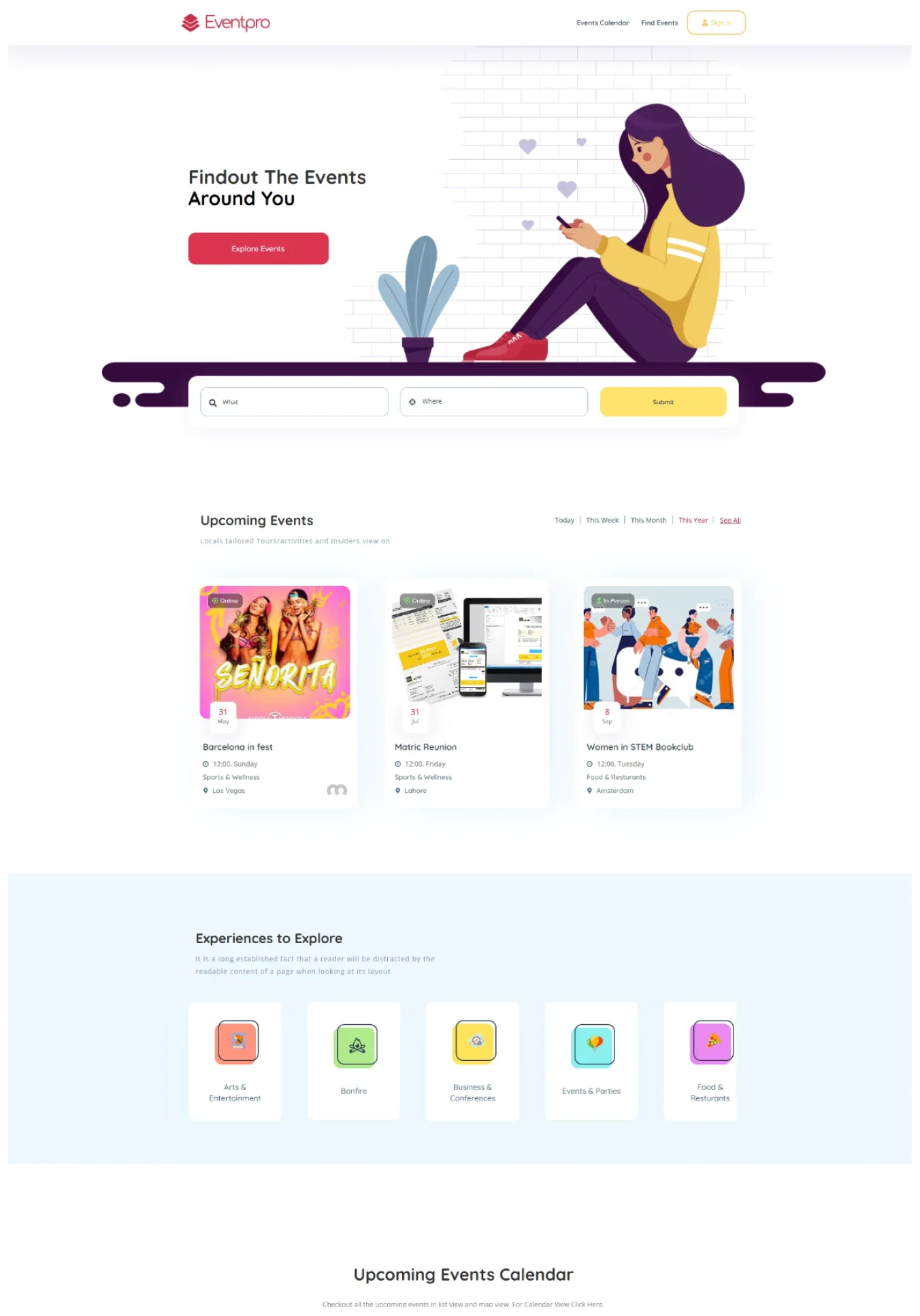 Events System template